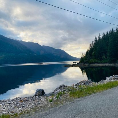 Lake View Beside A Highway